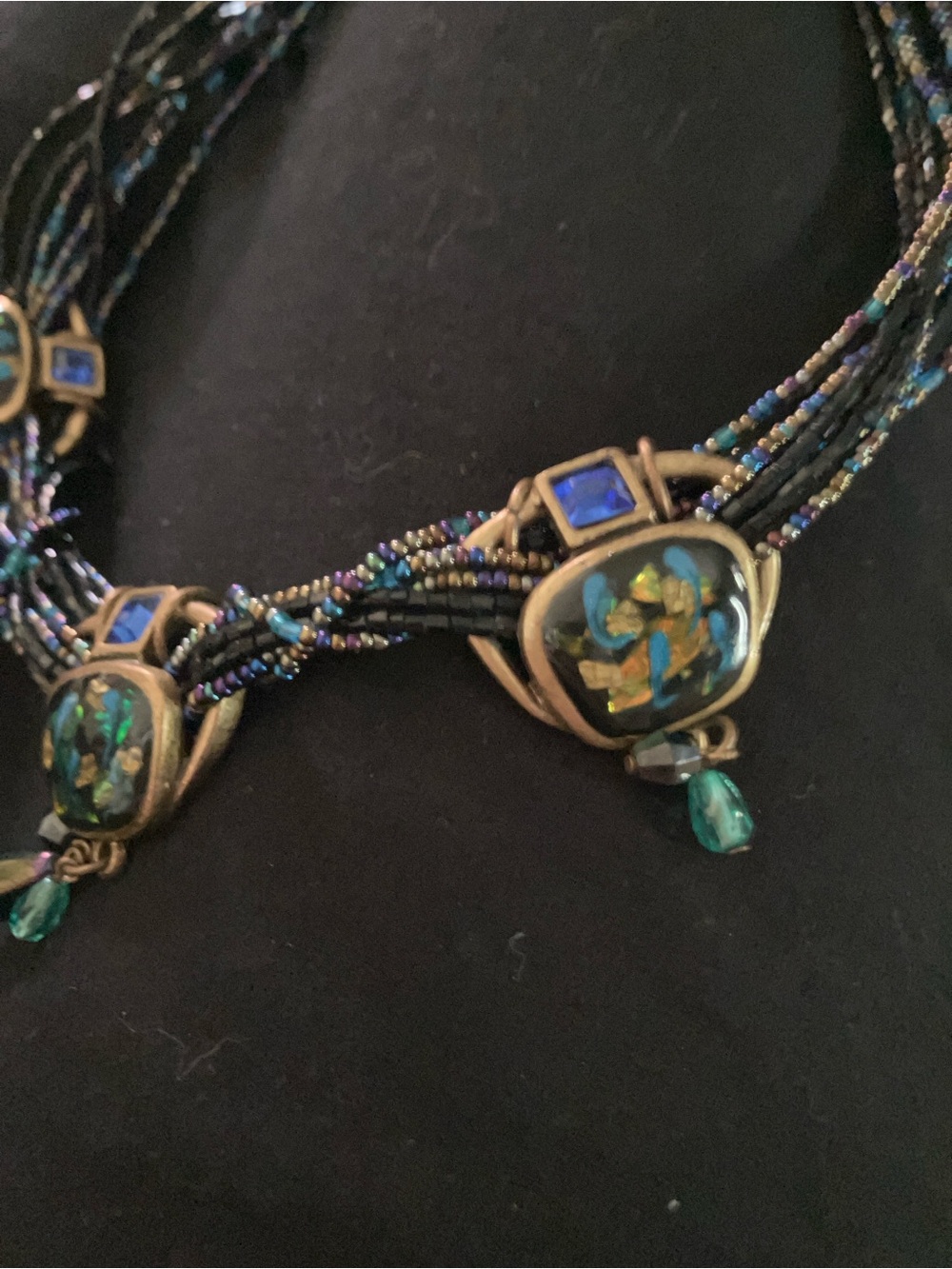 Chico’s Mosaic and Seed Bead Statement Necklace!